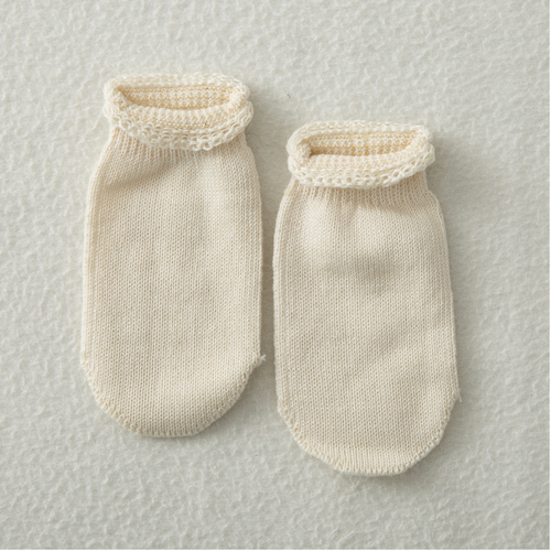 德国原产SonnenStrick全棉针织手套初生婴儿手套0-6 个月 米黄
