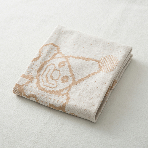 德国原产SonnenStrick全棉婴儿毯抱毯宝宝毯小丑 棕色