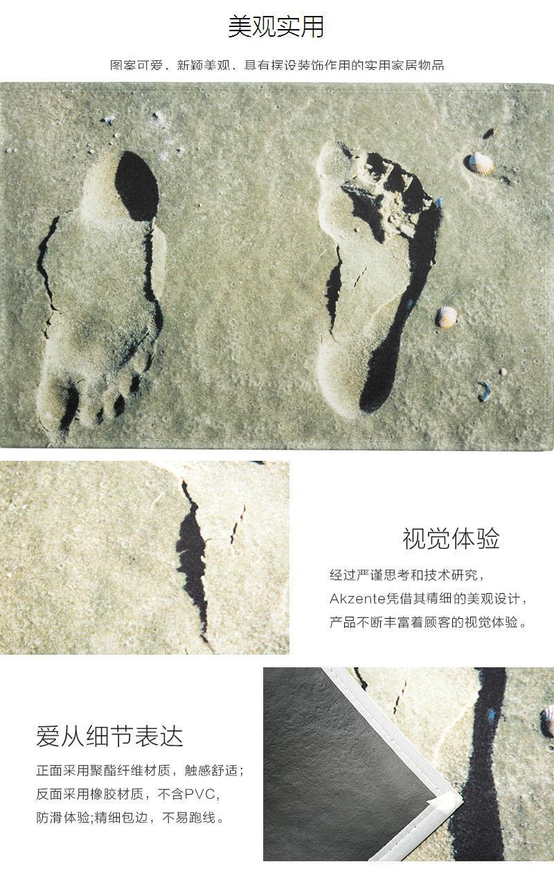 德国原产AKZENTE Gallery系列地毯脚垫门厅垫 脚印 彩色