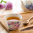 日本原产ceramic 蓝美浓烧茶杯杯子花工房 粉色