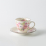 日本源产CERAMIC AI 花音色对杯 杯碟套装 粉色