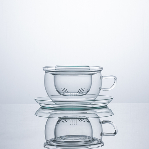 德国源产trendglas JENA 耐热玻璃水杯茶杯带茶漏 0.4L 透明