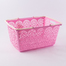 日本原产MAHALO长方形购物篮收纳篮储物筐 浅粉色