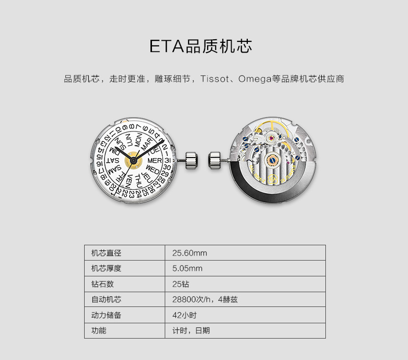 瑞士原产FORTIS 富利斯cockpit防水夜光商务简约男机械手表 深蓝