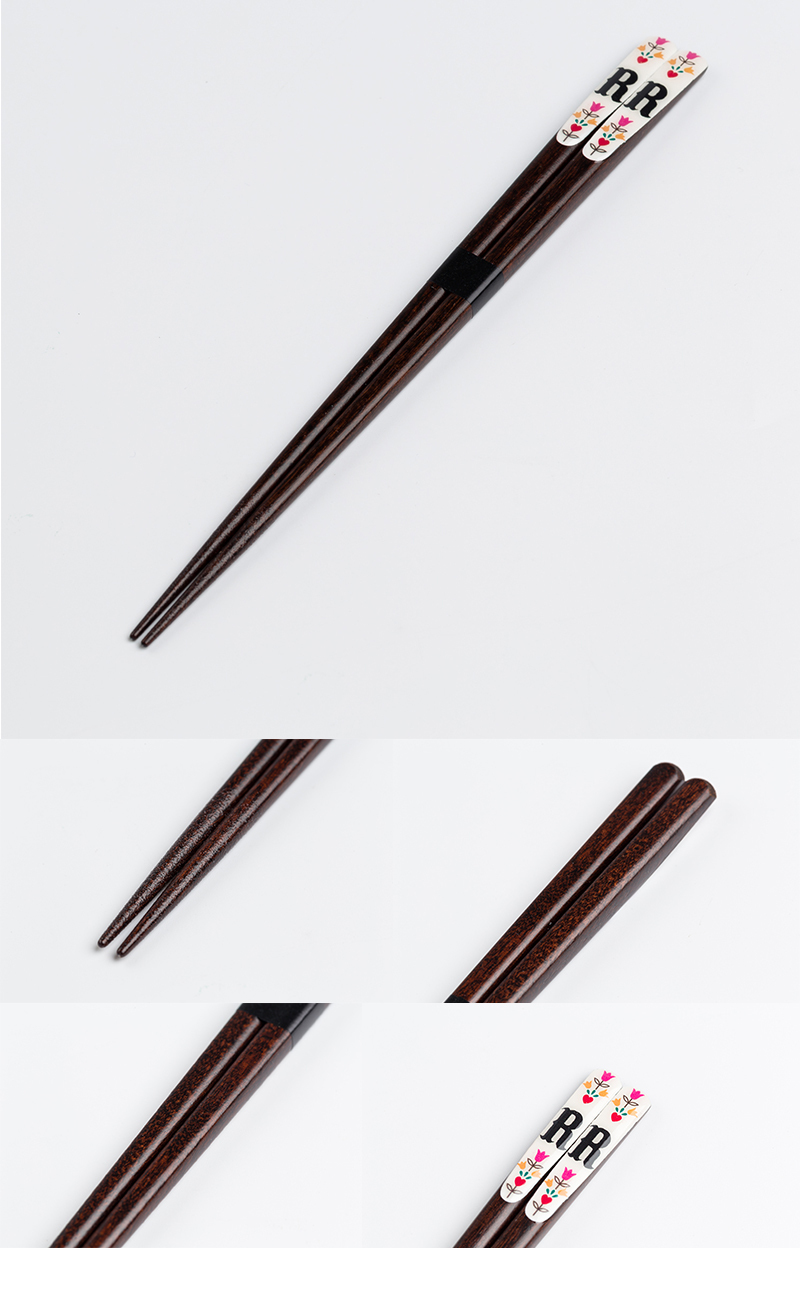 日本原产Prime Nakamura特色和式设计木质筷子 字母S