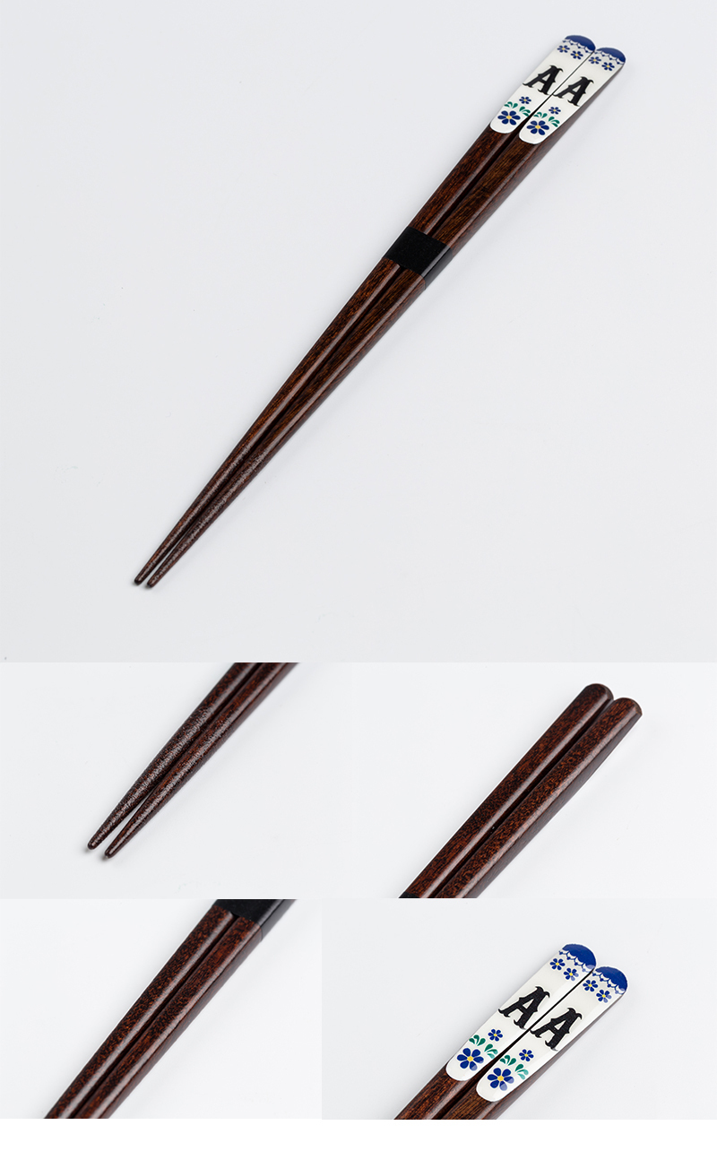 日本原产Prime Nakamura特色和式设计木质筷子 字母S