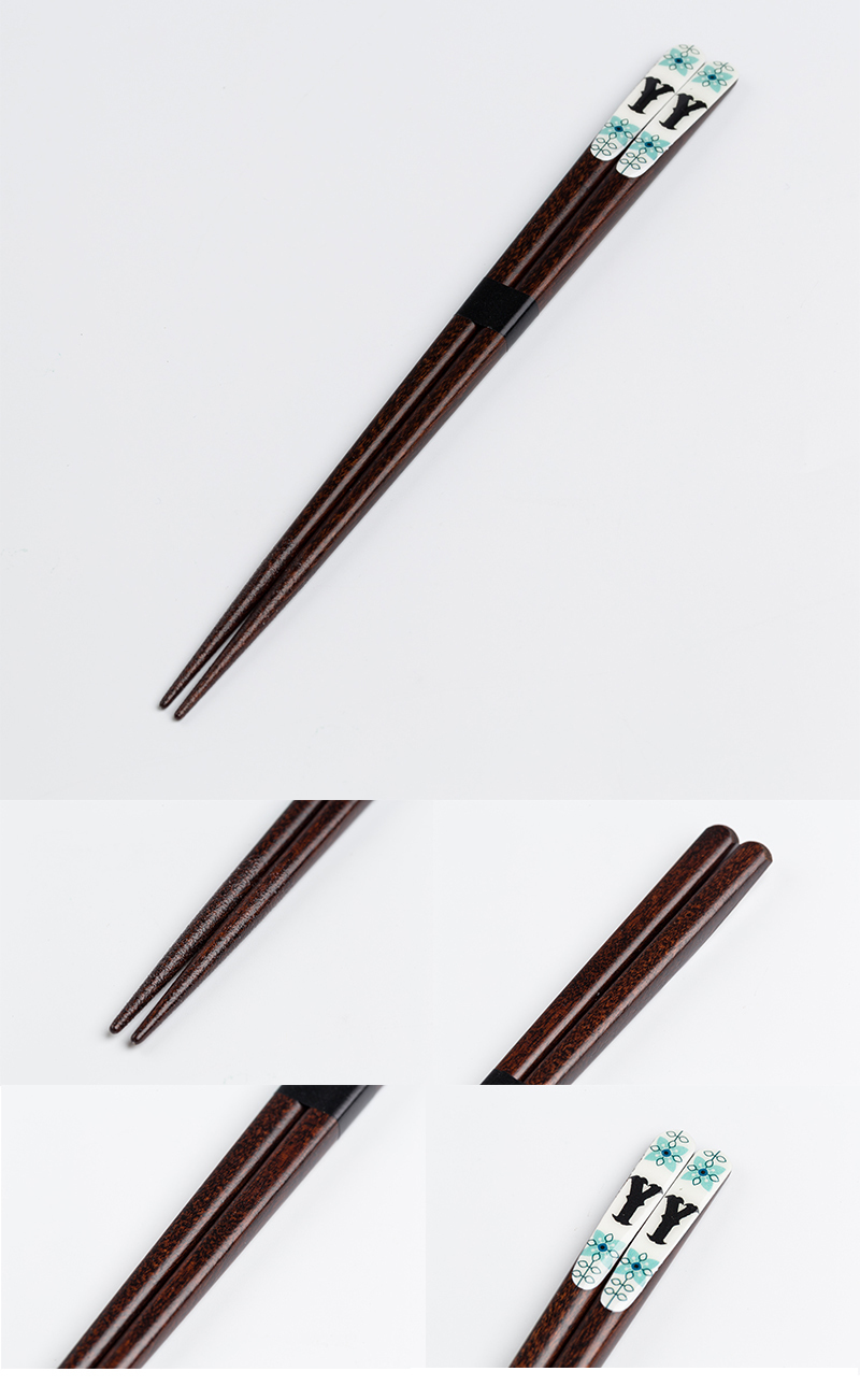 日本原产Prime Nakamura特色和式设计木质筷子 字母S