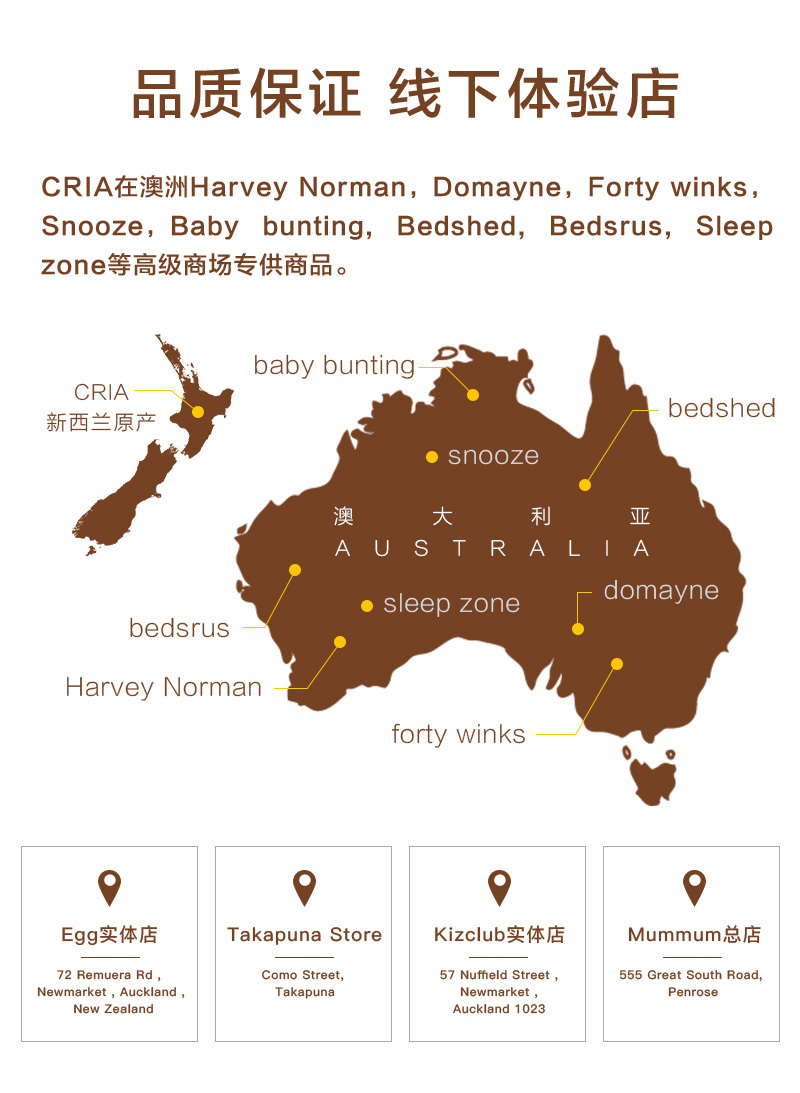 CRIA羊毛床垫 白色 1.5*2M