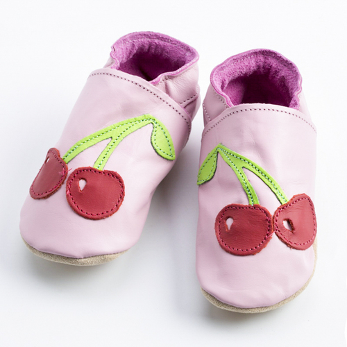 英国原产Starchild牛皮童鞋婴幼儿学步鞋软底鞋   小樱桃 浅粉色 L