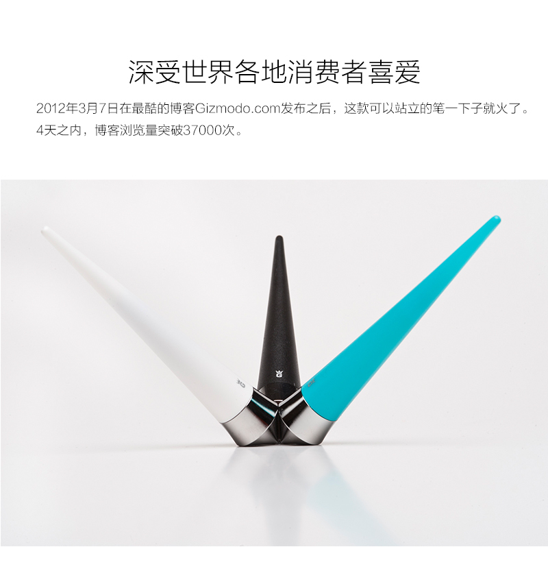 瑞典原产gustav innovation 经典蜻蜓系列办公文具签字笔水笔 蓝绿