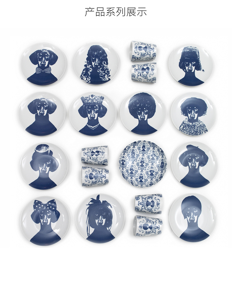 瑞典原产STUDIO LISA BENGTSSON 长石陶瓷情侣水杯 单个装 蓝色