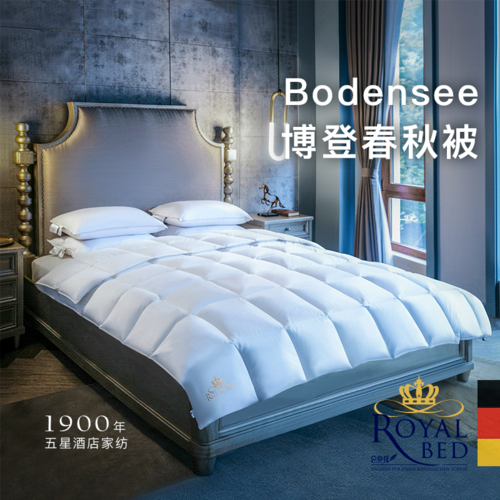 德国原产OBB Royal Bed加拿大95%鹅绒被Bodensee博登 春秋被 白色 150*200cm（适用于1.2m的床）