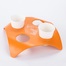 韩国原产HOLESPACE杯子伴侣系列四孔水杯酒杯沥水架 橙色