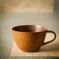 日本原产wakacho若兆传统漆器栗木咖啡杯马克杯茶杯 浅褐色