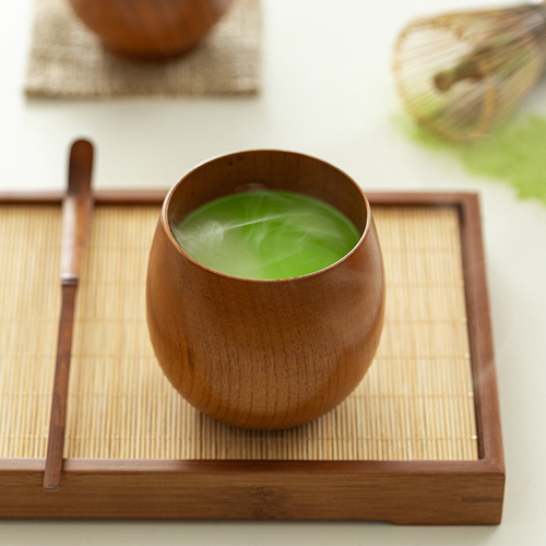 日本原产wakacho若兆传统漆器栗木水杯茶杯 浅褐色