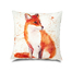 英国原产WRAPTIOUS创意靠枕抱枕靠垫狐狸图案 彩色
