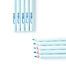 韩国原产ECO&I纸质彩色铅笔纸铅笔画笔10支套装zebra系列 天蓝