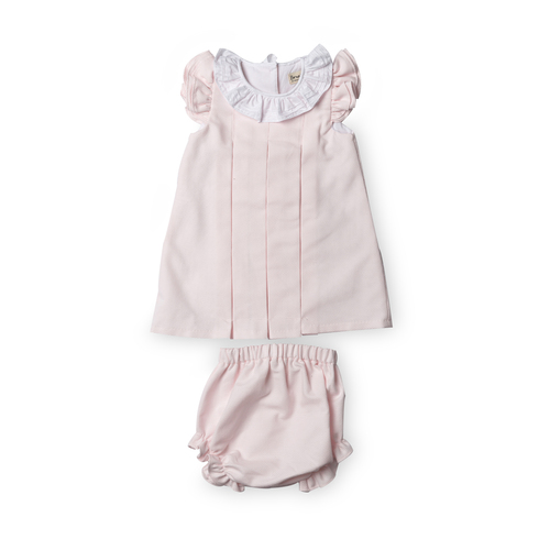 英国原产Benedita珠地棉灯笼裙婴儿裙子宝宝裙 浅粉色 M
