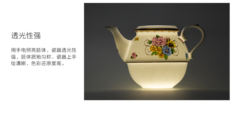 英国原产HALCYON DAYS梅伊城堡花园系列茶具茶壶茶杯套装 浅蓝