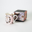 英国原产HALCYON DAYS贝壳装饰宫廷骨瓷马克杯茶杯咖啡杯 粉色