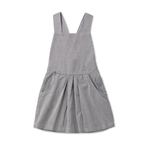 法国原产Minabulle棉质婴幼儿短裙背带裙裙子 灰色 2岁