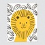 英国原产Lisa Jones Studio儿童启蒙学习卡片丛林狮子 黄色