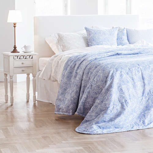 芬兰原产Lennol 佩特拉 蓝色床单床罩 蓝色 S：230x250cm