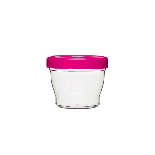 韩国原产BeBe乐tritan共聚酯婴儿密封罐辅食罐130ml3个装 粉色