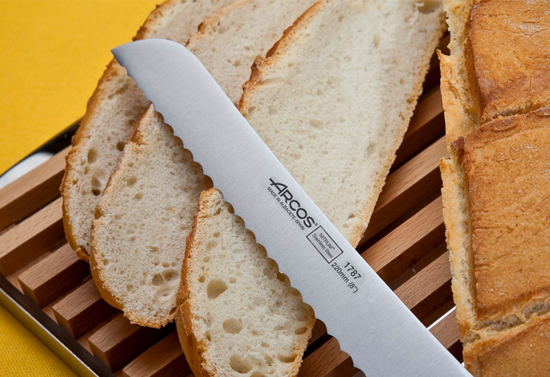 西班牙原产arcos厨刀切面包刀 白色 不锈钢