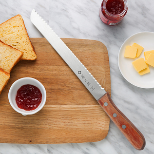 日本原产Tojiro藤次郎不锈钢锯齿面包刀蛋糕刀 F-736