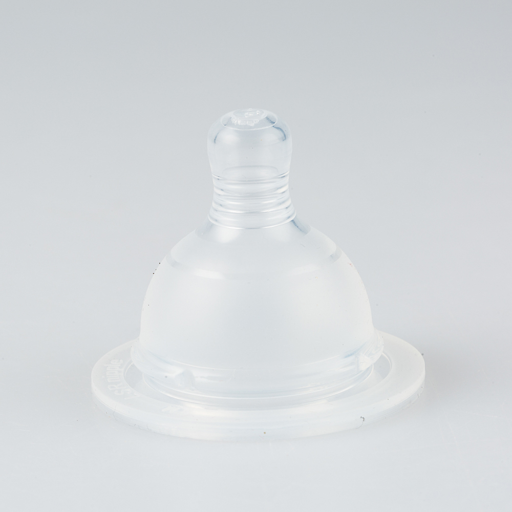 韩国原产PLORA硅胶奶嘴婴幼儿奶嘴宝宝奶嘴替代装2个装 白色 6-18个月