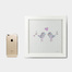 英国原产Crafty Foxx木质装饰画框相框 爱情鸟（小） 白色
