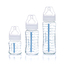 法国原产natae宽口婴儿奶瓶含硅胶奶嘴3件套礼盒装 白色