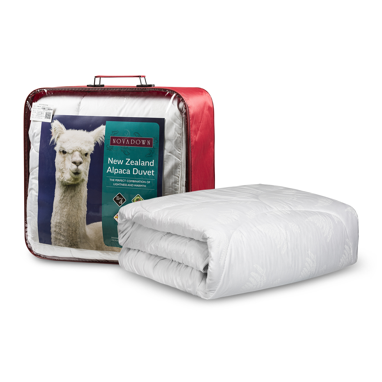 新西兰原产Novadown羊驼被保暖被子冬被被芯400gsm 白色 140 x 210cm