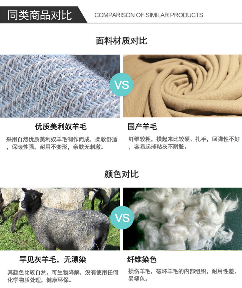 新西兰原产Stansborough指环王系列雪宝宝加缎灰羊毛盖毯 浅灰