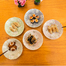 日本原产AITO宇野千代樱吹雪系列美浓烧陶瓷碗汤碗5件套 花色