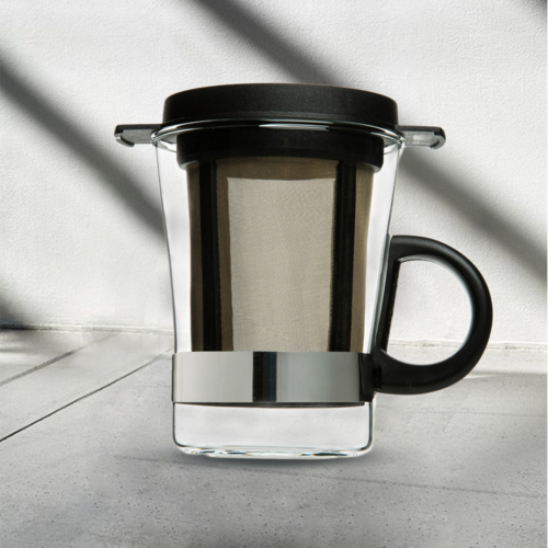 德国原产finum芬伦玻璃茶壶茶杯茶具200ml 黑色