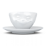 德国原产Fiftyeight 陶瓷杯卡通杯咖啡杯200ml微笑 白色