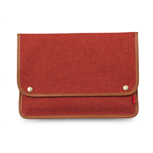 英国原产chapman纯手工粗呢笔记本保护套电脑包内胆包15寸 大红