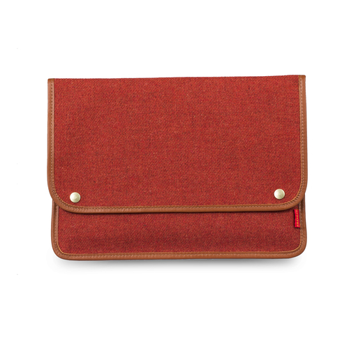 英国原产chapman纯手工粗呢笔记本保护套电脑包内胆包13寸 大红