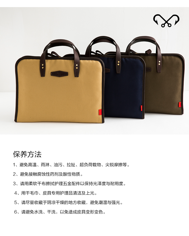 英国原产chapman手工斜纹帆布商务包文件包单肩包斜挎包男包 深绿