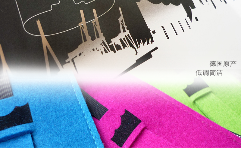 德国原产dekoop防摔毛毡手机保护套 绿色