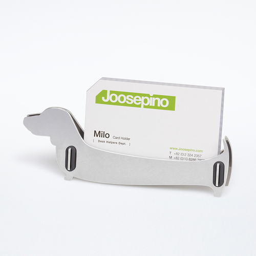 韩国原产Joosepino不锈钢DIY名片盒创意名片夹小狗造型  