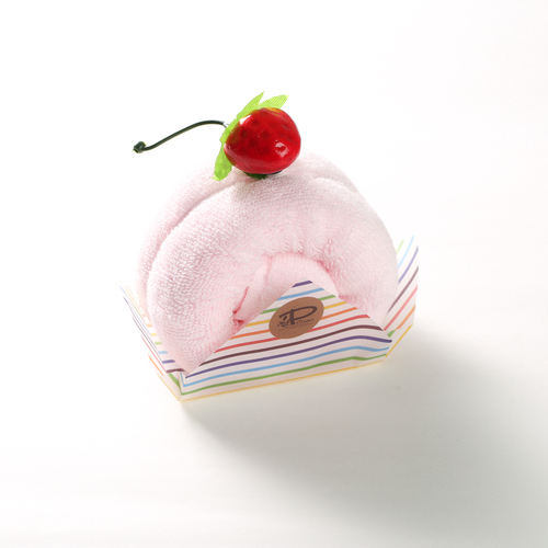 日本原产PRAIRIE DOG棉质毛巾卷心蛋糕毛巾手帕 粉色