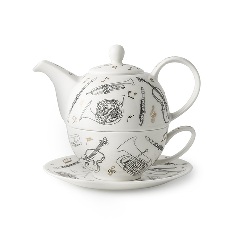 英国原产DUNOON丹侬骨瓷茶杯茶壶茶具套装 混色