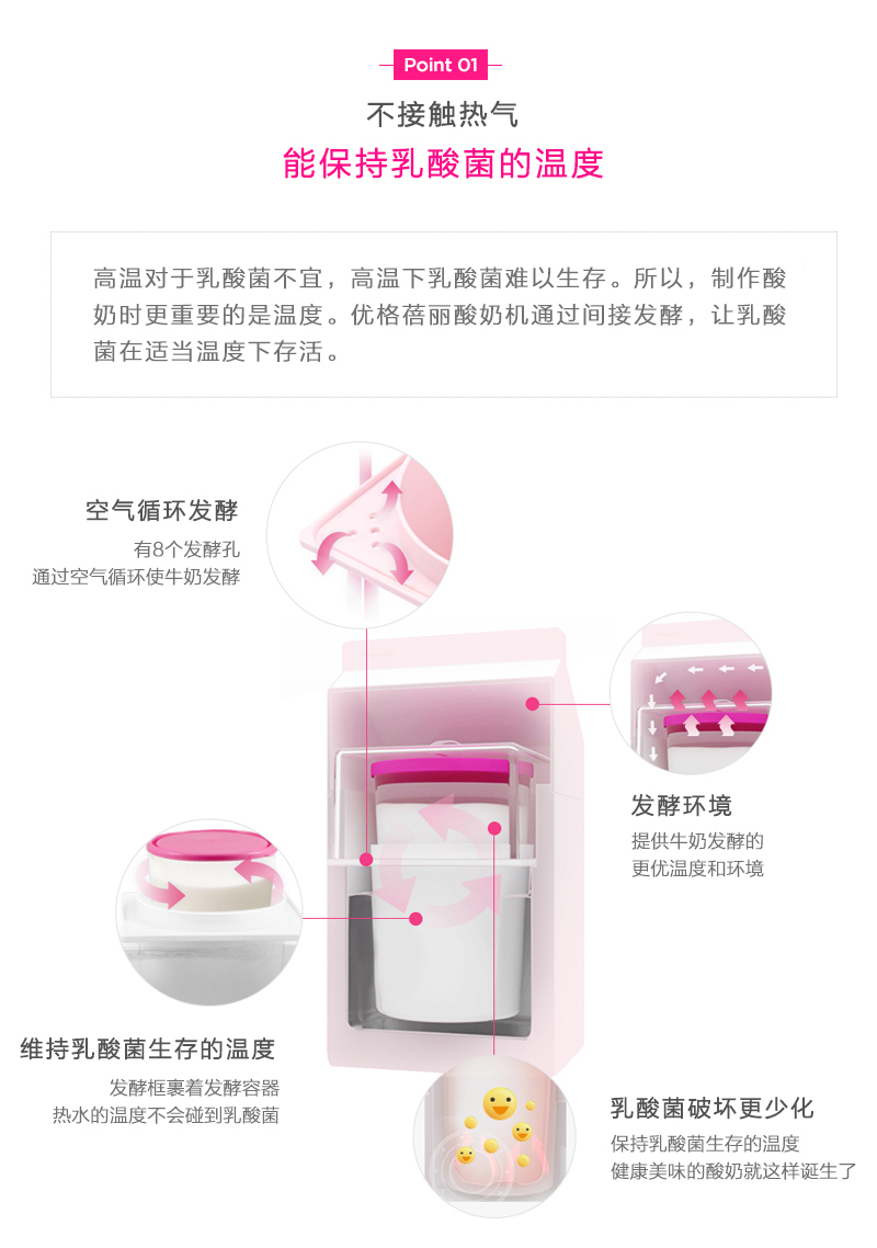 韩国原产yogurberry家用酸奶机多功能自制酸奶机1个装 甜蜜粉