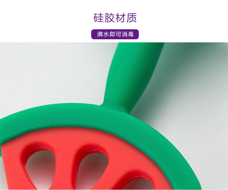 韩国原产Mathos Loreley宝宝牙胶咬胶磨牙棒 浅绿苹果