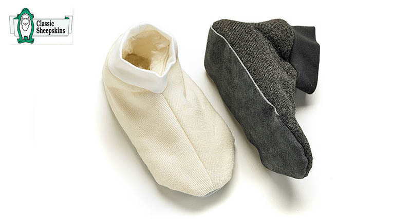 新西兰原产Classic Sheepskin成人冬季便携羊毛家居鞋防滑 灰色