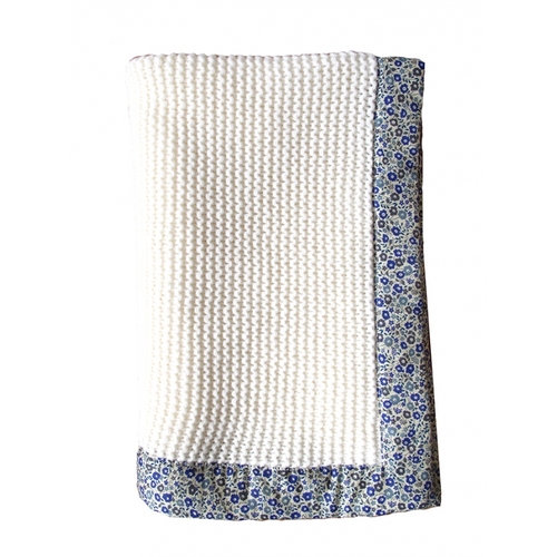 法国原产BLOSSOM旅行编织羊毛毯婴幼儿毯宝宝毯子   钴蓝色 