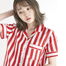 韩国原产JO'S LOUNGE 纯棉家居服休闲服睡衣套装条纹 红色
